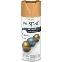 enamel spray paint, metallic gold