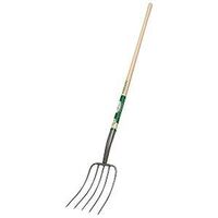 Four Tine Manure Fork with Wood Handle, 54in.