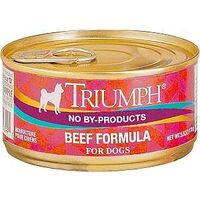 triumph beef dog food, 5.5 oz