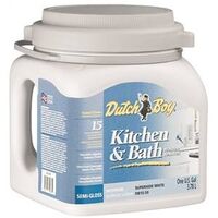 Kitchen & Bath Latex Paint, 1 Gal Semi-Gloss White A