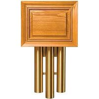 Battery Chime with Hanging Tubes, Oak & Brass
