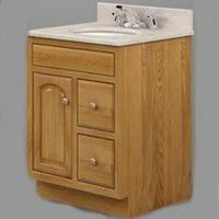 vanity, oak 1 door 24in. x 18in.