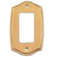 Rocker Switch Cover Plate, Polished Brass