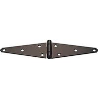 heavy duty strap hinge with bushing, 8in. black