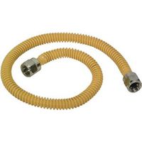 flare nut gas appliance connector, 3/8in. x 34in.