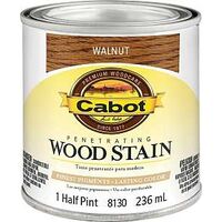 cabot oil based wood stain, 1/2 pt walnut
