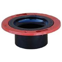 closet flange with metal ring hub, 4in. x 3in.