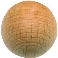 Large Unfinished Knob, 1 1/8" Wood