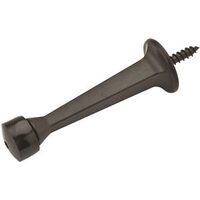Solid Baseboard Door Stop, 3in. Oil Rubbed Bronze