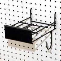 pegboard sander shelf, black