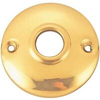 Door Knob Rosette, 2 1/2" Polished Brass