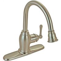 single handle pull down kitchen faucet, nickel