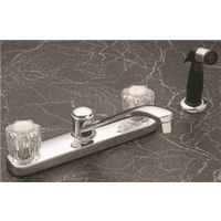 kitchen faucet with spray, chrome