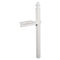 0163790 - WHITE PLASTIC POST W/CROSS ARM