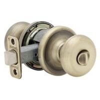 Hancock Privacy Knobset, Antique Brass