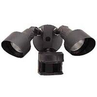 twin motion sensor lights, 200 watt bronze
