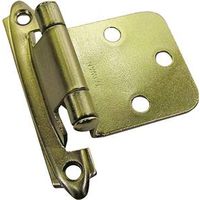 face mount overlay hinge, satin nickel