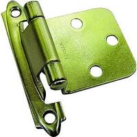Face Mount Overlay Hinge, Satin Nickel
