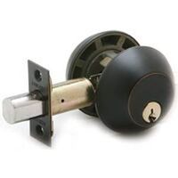 Double Cylinder Deadbolt, Aged Bronze
