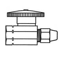Water Supply Line Flare Valve, 1/2in. IPS