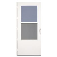 WearTuff Reversa 37050031 Mid View Storm Door, 32 in W, White
