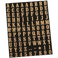 0246462 - 3/8IN MYLAR NUMBERS/LETTERS