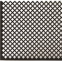 aluminum sheet, 1 x 2 black