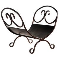 0270322 - ANTIQUE BRONZE LOG RACK