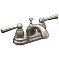 bathroom sink faucet with pop up, brushed nickel