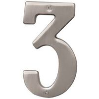 0280982 - NUMBER 3 5IN SATIN NICKEL