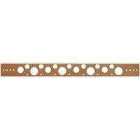 flat copper pipe bracket, 1in. x 20in.