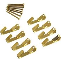 Picture Hanger, 10 Lb Brass