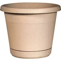 Planter & Saucer, 8in. Sand