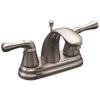 bathroom sink faucet with pop up, brushed nickel