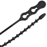 CABLE TIE BEADED BLACK 18IN   