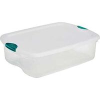 Storage Box with Latch, 35 Qt