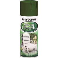 textured plastic spray paint, 12 oz green