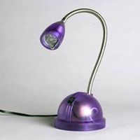 halogen table lamp, purple