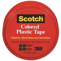 0375303 - 3/4X125IN RED PLASTIC TAPE