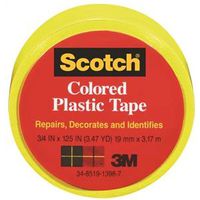 0375329 - 3/4X125IN YELL PLASTIC TAPE