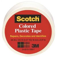 0375337 - 3/4X125IN WHITE PLASTIC TAPE