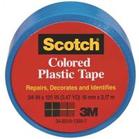 0375345 - 3/4X125IN BLUE PLASTIC TAPE