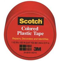 0375386 - 1-1/2X125IN RED PLASTIC TAPE