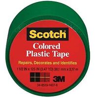 Plastic Tape, Green 1 1/2in. x 125in.