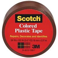 Plastic Tape, Brown 1 1/2in. x 125in.