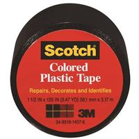 0375444 - 1-1/2X125IN BLK PLASTIC TAPE