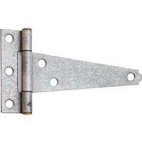 Light Duty Galvanized Tee Hinge with Brass Pins, 6in.