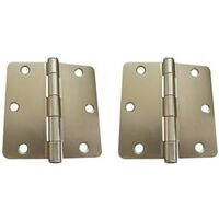 door hinge, 3 1/2in. satin brass