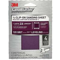 Clip-On Sanding Sheet, 4 1/2" x 5 1/2" 100 Grit