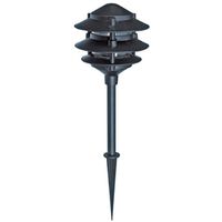 0423244 - 11W LV METAL PAGODA LIGHT BLK